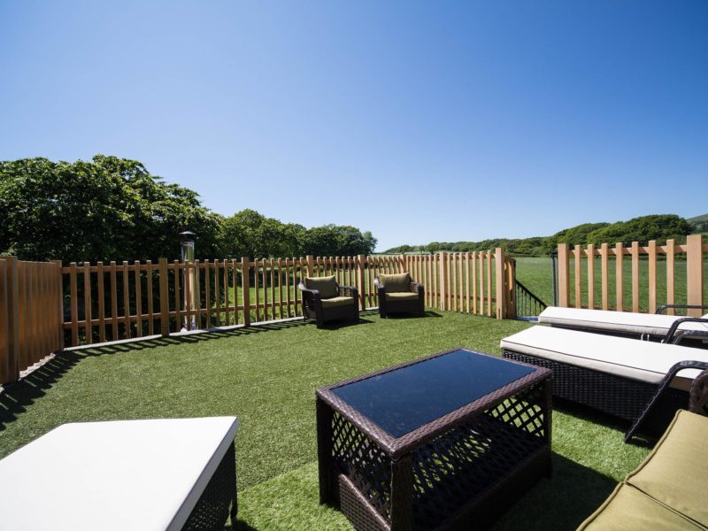 Ash Log Cabin sundeck