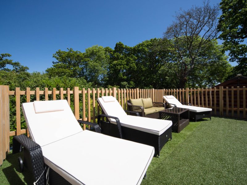 Ash Log Cabin sundeck