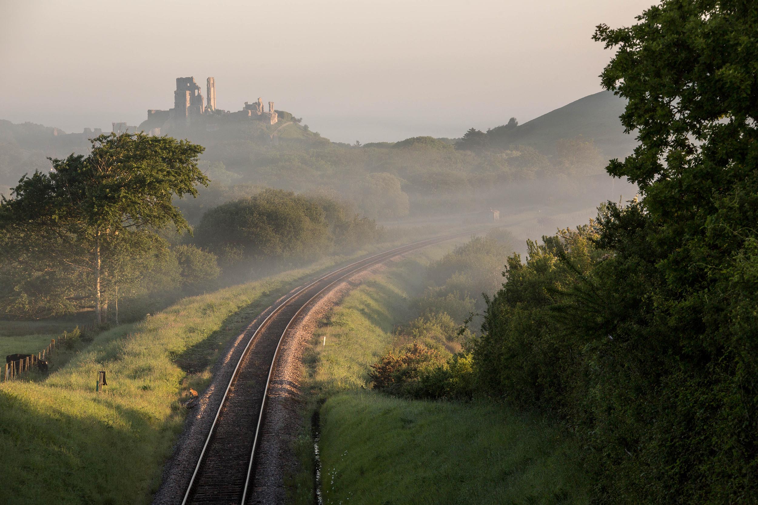 Swanage Railway view to Corfe Castle